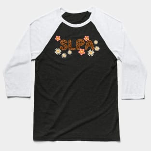 SLPA Animal print and flowers Baseball T-Shirt